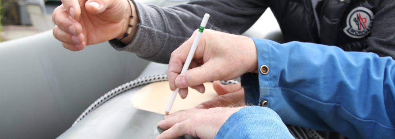 Schlauchboot Reparatur